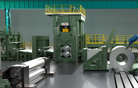 Steel finishing machine 3d model