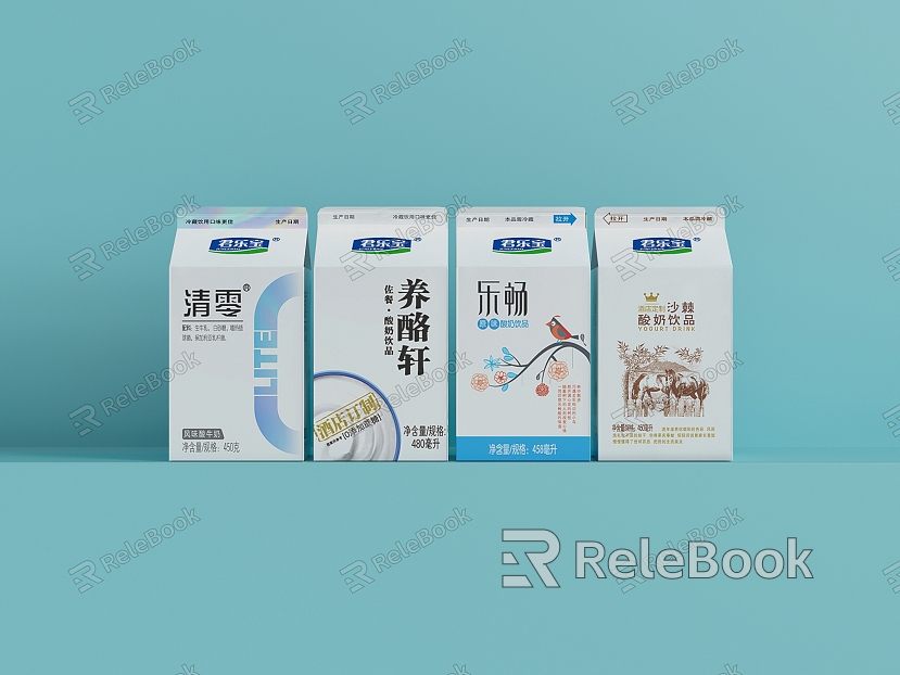 milk drink yogurt milk products model