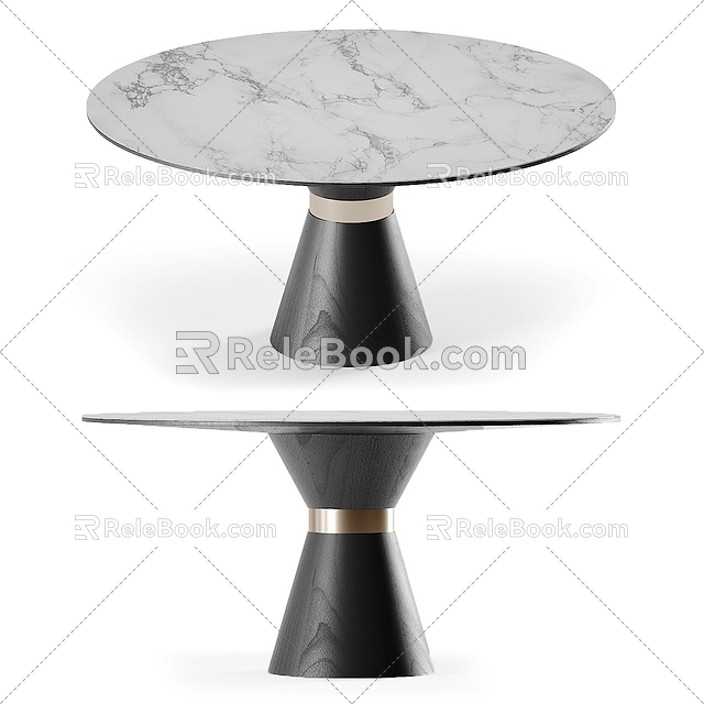 Table Dining Table Round Table 3d model