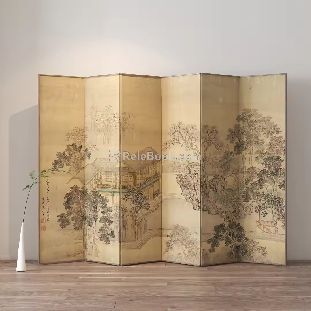Chinese Screen 3d model