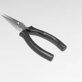 Durable Industrial Long Nose Pliers With Black Handles And Metal Jaws