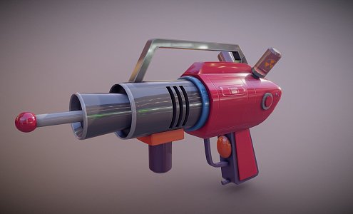 Weapons Retro Gun 3d model