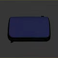 Stylish Blue Leather Clutch Bag With Zipper For Women's Fashion Accessories
