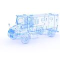Black Heavy Duty Functional Vehicle With Armored Body And Secure Features