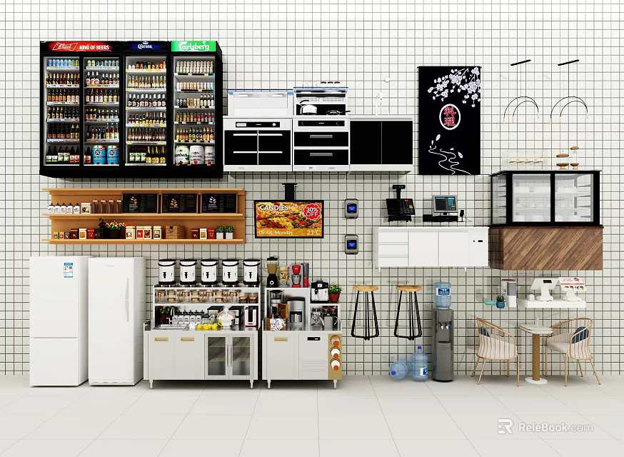 Diverse Hardware Tools Collection with Hand Tools Shelves and Organized Storage Solutions 3d model