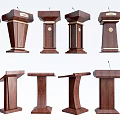 Traditional Wooden Reception Desks With Various Carved Details And Classic Designs
