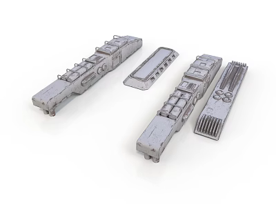 Metal Industrial Equipment Components With Various Structural Designs And Shapes 3d model