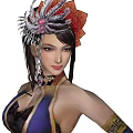 Modern Game Character Three Kingdoms Unparalleled Character Woman 3d model