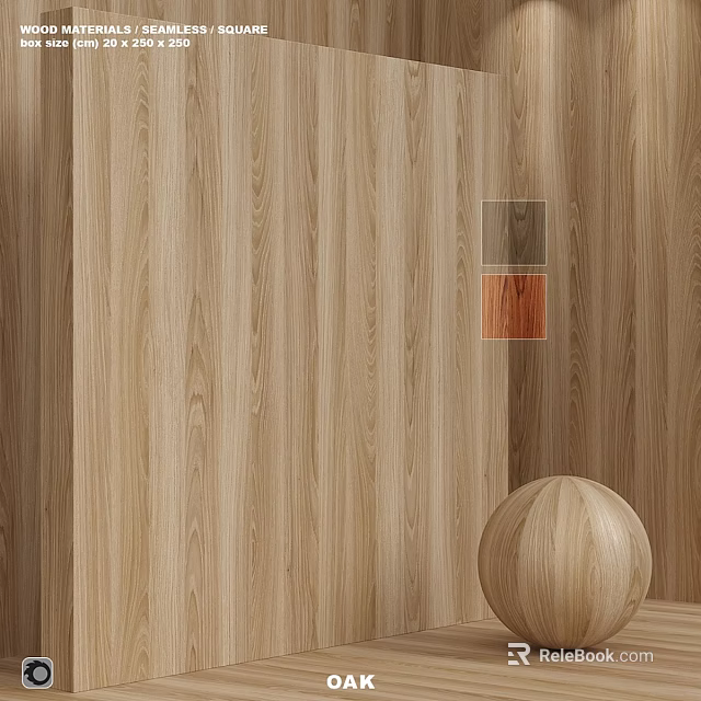 Wooden Components Featuring Wood Grain Background Color Samples And Decorative Wooden Sphere 3d model 