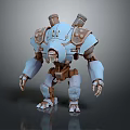 Modern Robot Mech Warrior Mech Soldier Machine Battlearm Mechanical Battlearm 3d model