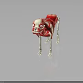 3D Animal Anatomy Model Showing Internal Organs Skeleton Structure And Fur Details