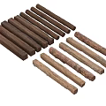 Decorative Wooden Pillars With Natural Texture And Various Lengths For Interior Design