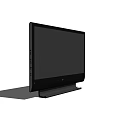 Sleek Flat Screen TV With Black Frame And Sturdy Stand Design 3d model