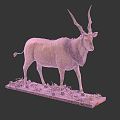 Modern antelope animals 3d model