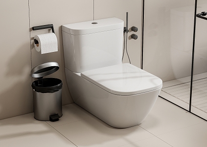 Smart toilet 3d model