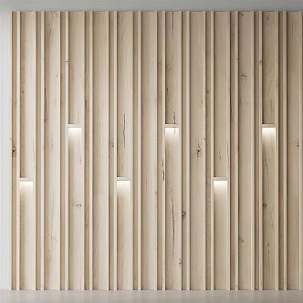 Modern background wall wooden boom 3d model