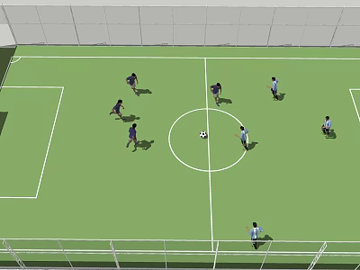 football field 3d model