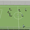 football field 3d model