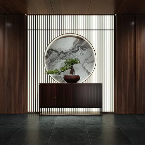 New Chinese-style Entrance 3d model