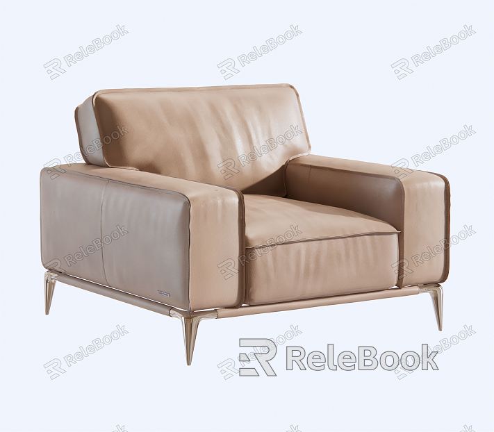 Modern single sofa model