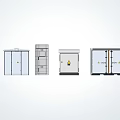 Industrial Equipment Featuring Control Cabinets Electrical Enclosures And Safety Warning Signs