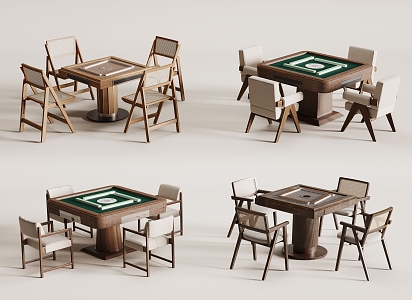 mahjong table chess table 3d model