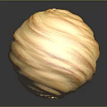 Fluffy Swirled Light Brown Golden Meringue Crispy Exterior Dessert