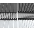 Corrugated Metal Building Sheets In Different Colors For Roofing And Cladding 3d model