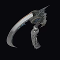 Scythe Sci-fi Scythe Death Scythe Cyberpunk Scythe Future Weapon High-tech Low Face Number Low Model Simple Model Game Movie and TV Level Super Realism 3d model