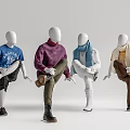 Modern Model Menswear Model 3d model