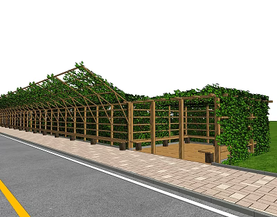 Nordic Grape Rack Aerial View of Grape Rack 3d model