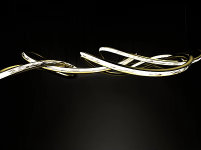 Light Luxury Chandelier Art Metal Chandelier 3d model Light Luxury Chandelier Art Metal Chandelier 3d model