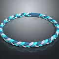 Braided Bracelet With Blue White Gray Color And Simple Design For Fashion Accessory