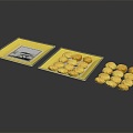 Modern Biscuits Western Butter Cookie Coffee 3d model