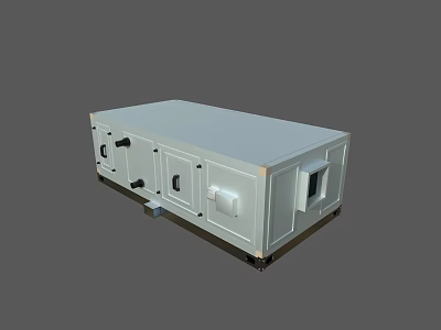 Industrial Box Type Machinery With Control Panel And Movable Base For Factory Use 3d model
