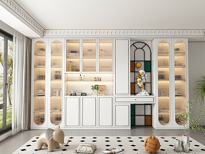 French Wine Cabinet 3d model