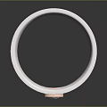 Silver Rose Gold Ring with Pink Gemstone Small Clear Stones Simple Layered Design