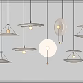 Modern chandelier combination 3d model