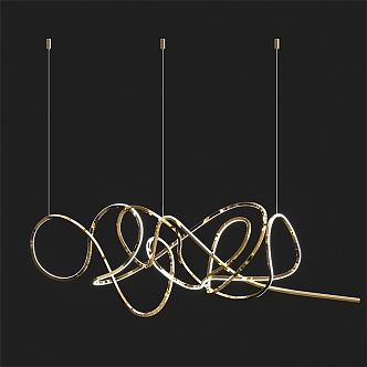 Modern chandelier 3d model