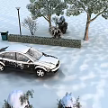 Snow scenery sketch snow scenery tree snow scenery shrub snow scenery plant snow scenery 3d model