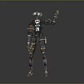Industrial Robot Single Wheel Robot Double Wheel Robot Assistant Small Robot 3d model
