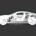 White Sports Car Featuring Black Roof Sleek Aerodynamic Design And Black Wheels