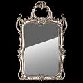 Two Ornate Vintage Carved Mirrors With Intricate Decorative Frame Design