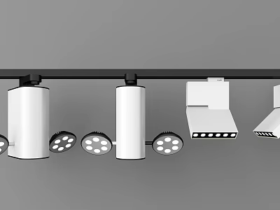Modern Downlights And Spotlights For Ceiling Interior Lighting Design 3d model