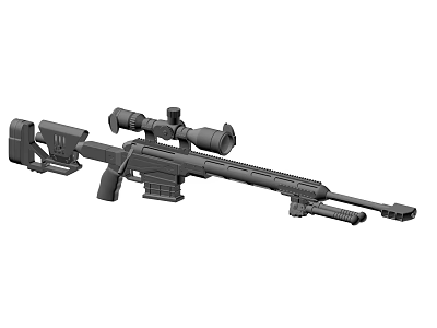 Firearms Sniper Rifle 3d model