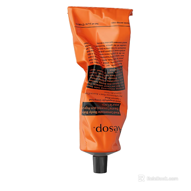 Orange Dosey Detergent Tube High Quality For Daily Household Cleaning Products 3d model 