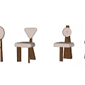 Modern Dining Chairs With Wooden Legs Upholstered Seats And Various Backrest Shapes