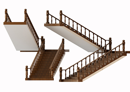 American Stairs 3d model