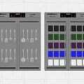 Gelada Stainless Steel Kitchen Cabinets With Utensils And Colorful Containers Storage