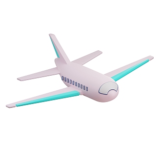 Modern Aircraft Cartoon Aircraft Passenger Aircraft Vehicle 3d model